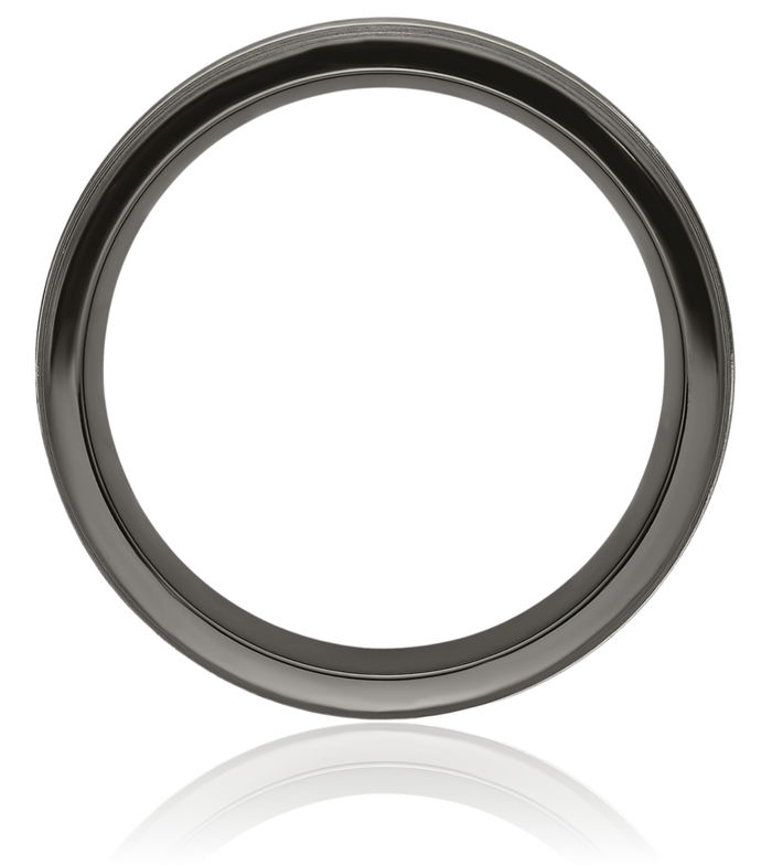 Titanium Black 7mm Wedding Band Ring