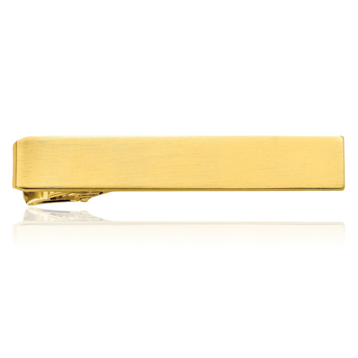 Gold Plated Engraved Personalized Tie Clip Bar Tac