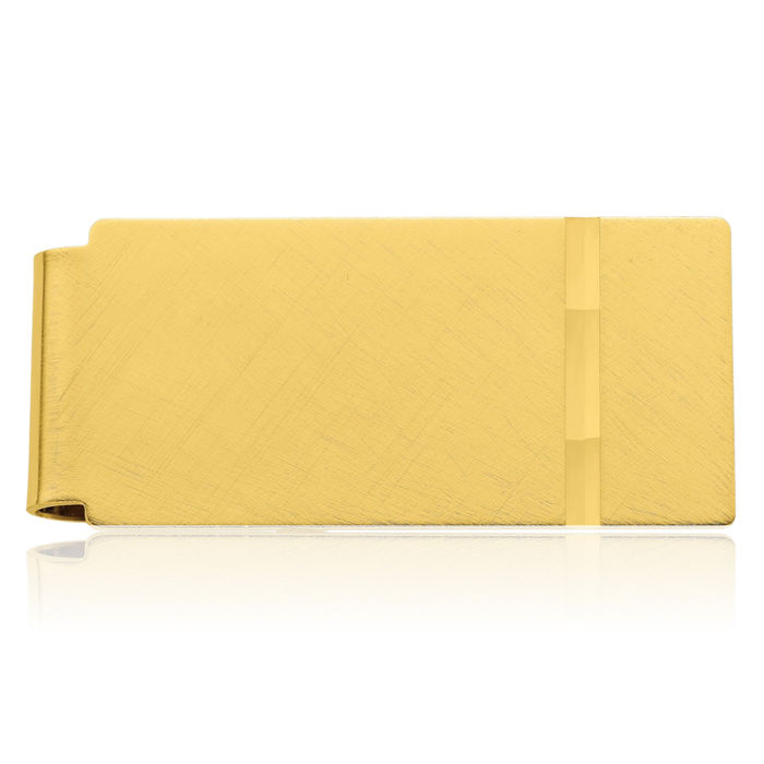 Gold Plated Florentine Money Clip for Men