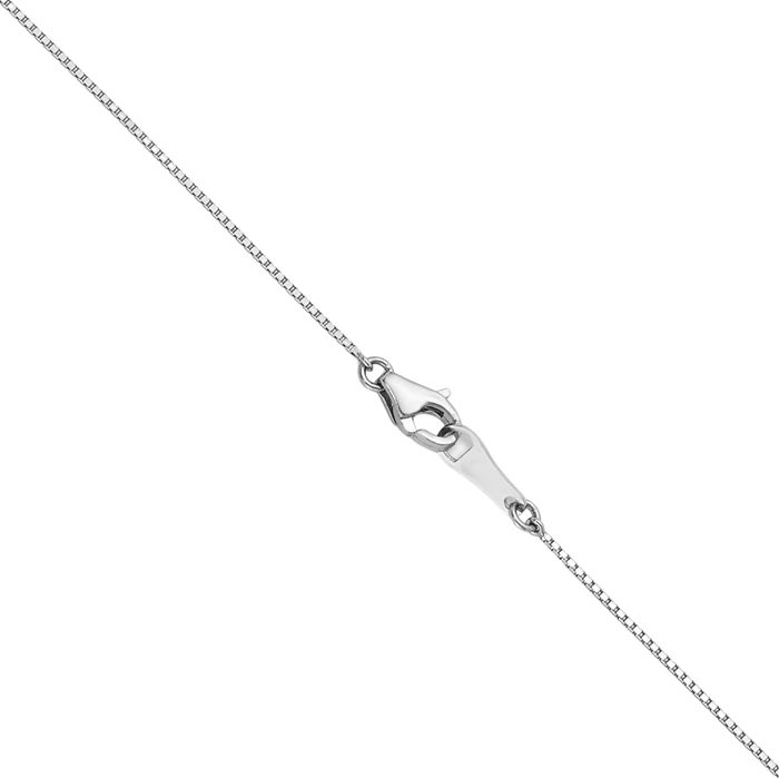 Platinum 0.7mm Box Link Chain Necklace