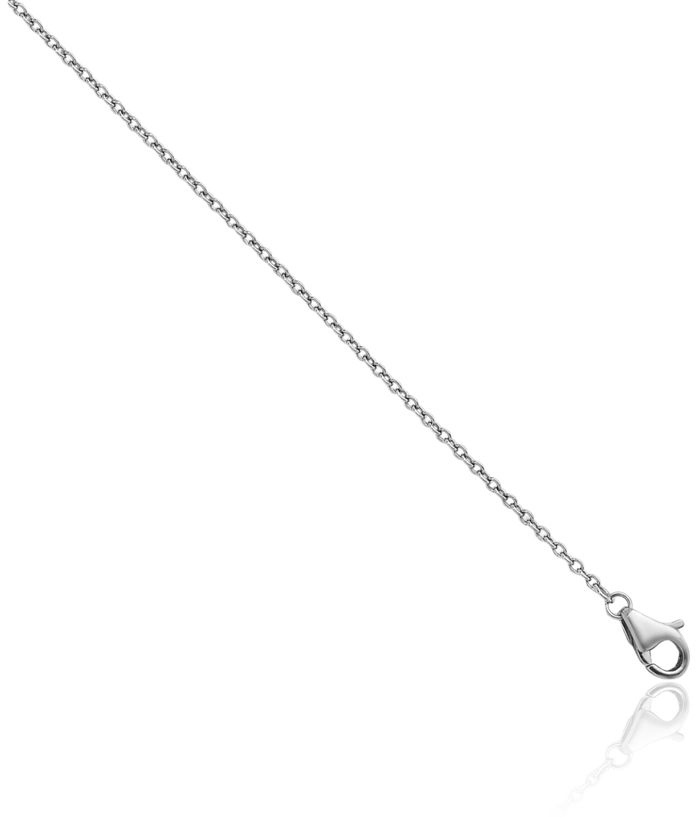 Platinum 1.3mm Cable Rolo Link Chain Belcher Necklace