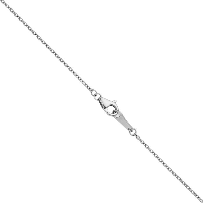 Platinum 1.3mm Cable Rolo Link Chain Belcher Necklace