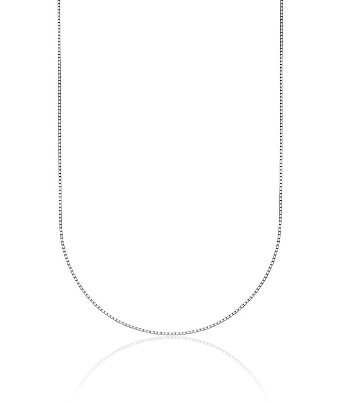 Platinum 1.5mm Box Link Chain Necklace