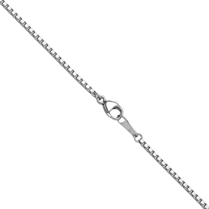 Platinum 1.5mm Box Link Chain Necklace