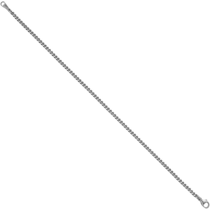 Platinum 2.5mm Curb Link Chain Bracelet