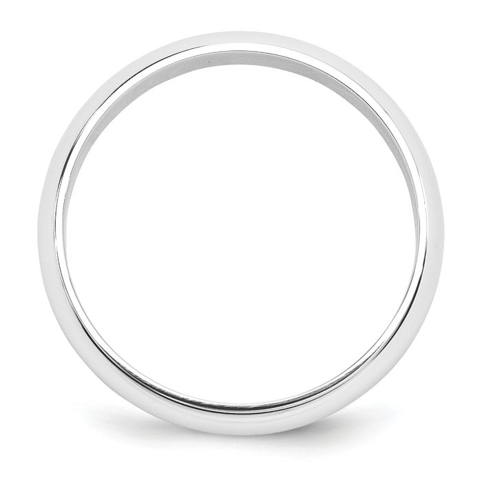 Platinum 5mm Half Round Classic Wedding Ring - Picture 10 of 92
