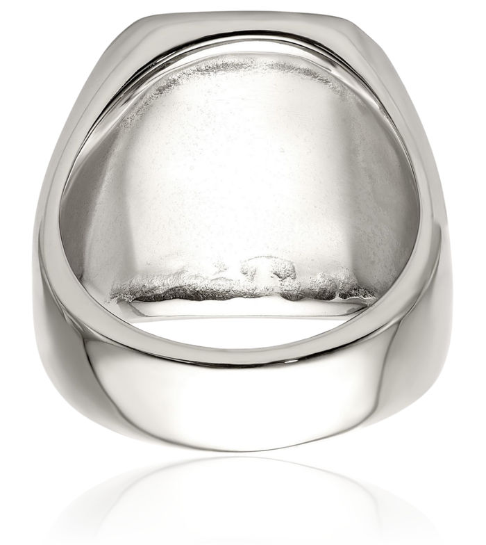Stainless Steel 14K Gold Jesus Christ Praying Hands Lord Serenity Prayer Religious Ring Christian Faith Band