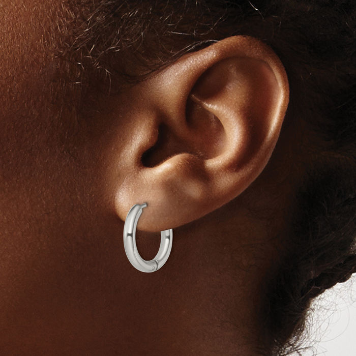 Stainless Steel 3mm Small Hoop Earrings
