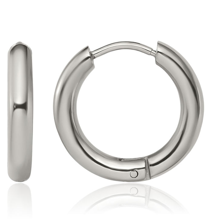 Stainless Steel 3mm Small Hoop Earrings