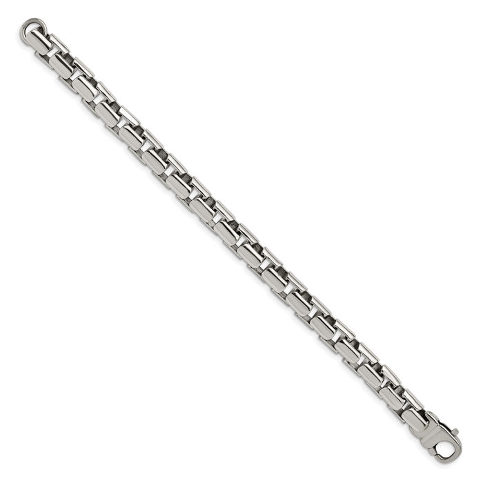 Stainless Steel Square Link Chain Bracelet