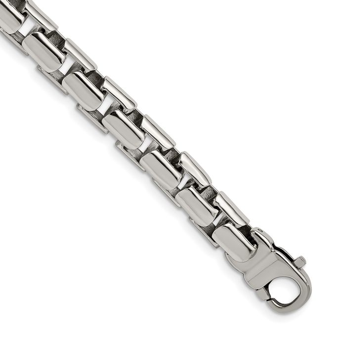 Stainless Steel Square Link Chain Bracelet