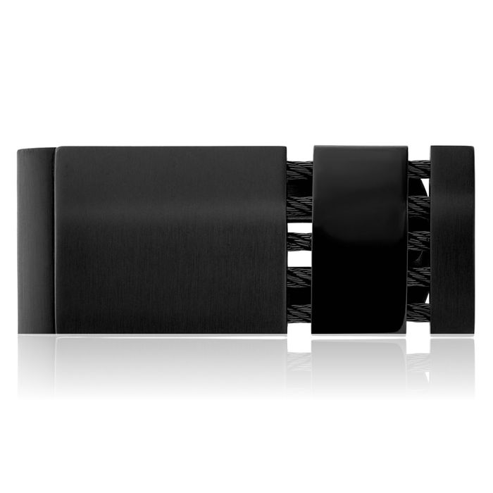 Stainless Steel Black Cable Money Clip for Men