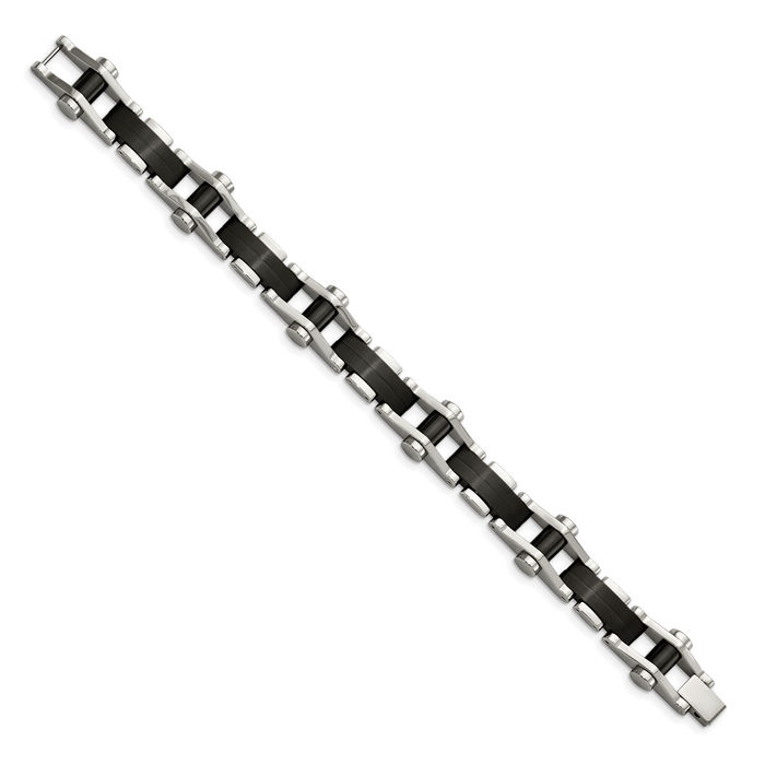 Stainless Steel Black Chain Bracelet