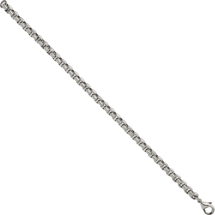 Stainless Steel Box Link Chain Bracelet