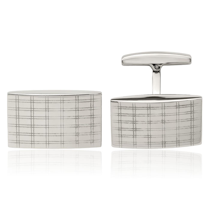 Stainless Steel Cufflinks French Tuxedo Shirt Cuff Links Set for Men