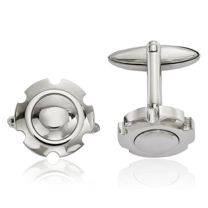 Stainless Steel Cufflinks French Tuxedo Shirt Cuff Links Set for Men