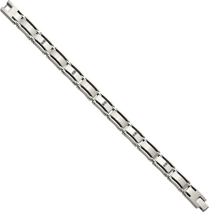 Stainless Steel Diamond Tennis Bracelet