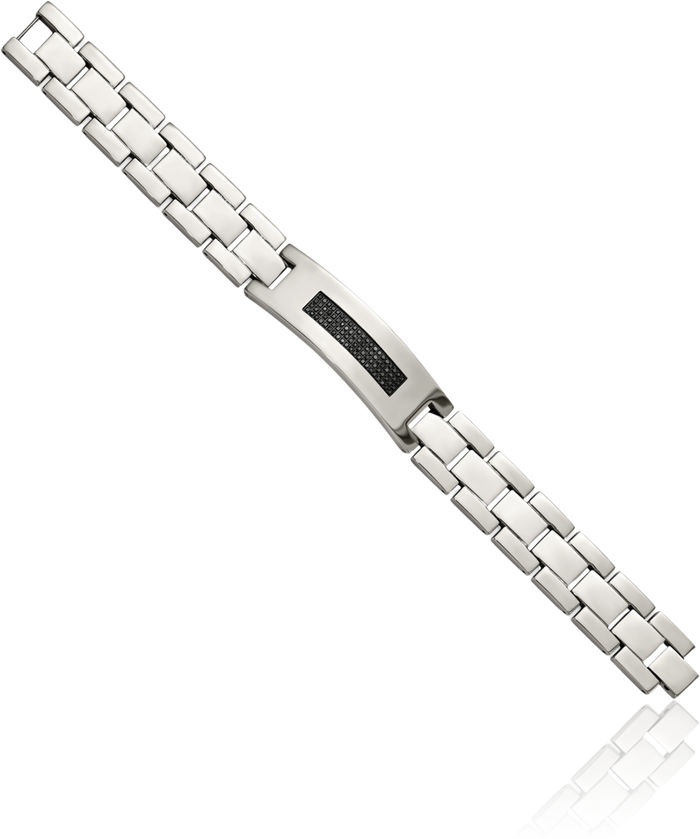 Stainless Steel Diamond Tennis Bracelet