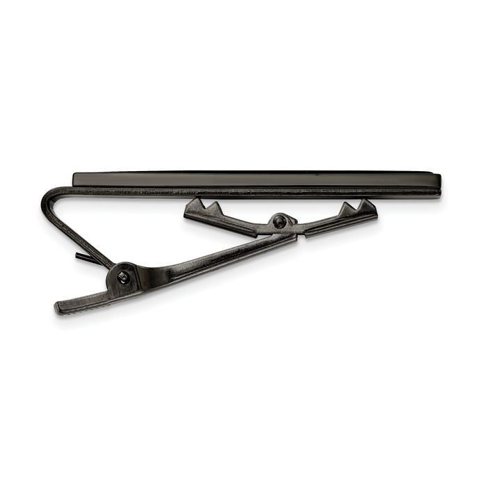 Stainless Steel Gun Metal Carbon Fiber Tie Clip Bar Tac