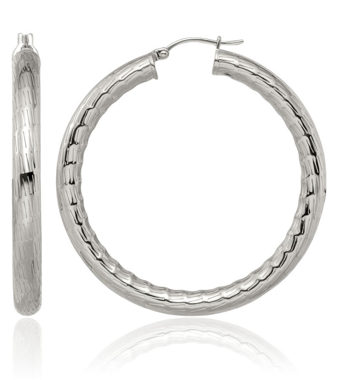 Stainless Steel Large Hoop Earrings