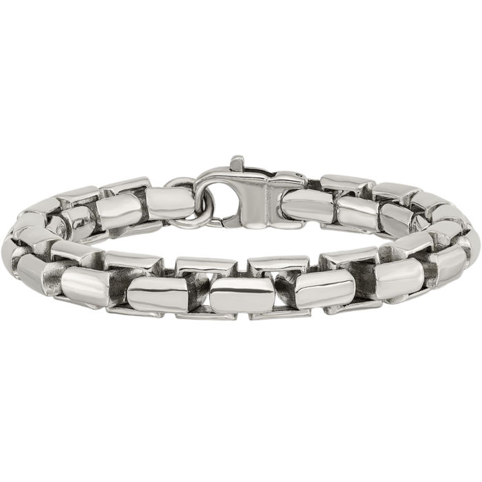 Stainless Steel Square Link Chain Bracelet