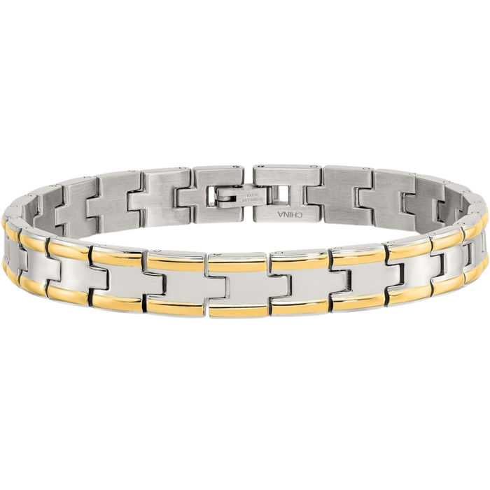 Stainless Steel Yellow Link Chain Bracelet