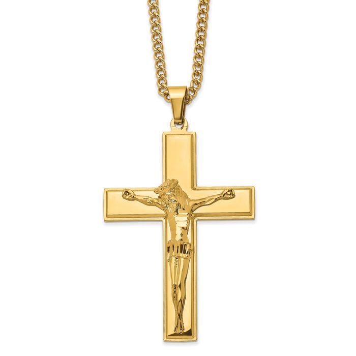 Outlet Jesus Cross Fashion Stainless Pendant