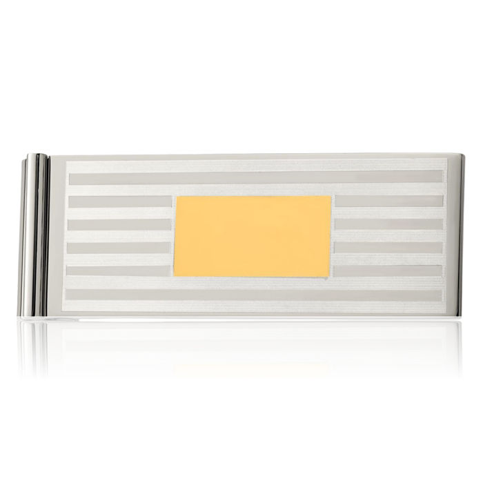 Stainless Steel Yellow Money Clip for Men