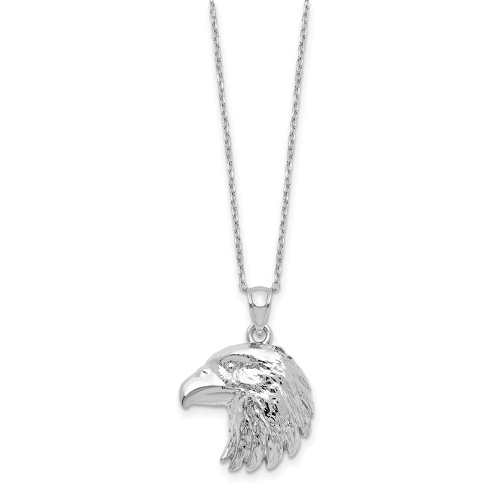 925 Sterling Silver Eagle Symbol of Strength Freedom Hawk Bird Ash Holder Chain Urn Necklace for Ashes Cremation Jewelry