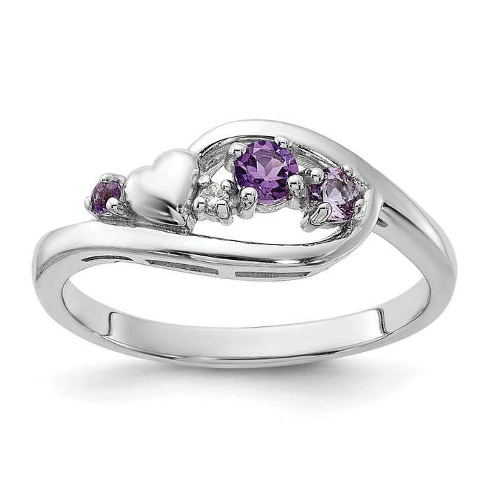 Stunning 925 Sterling Silver Amethyst popular Ring