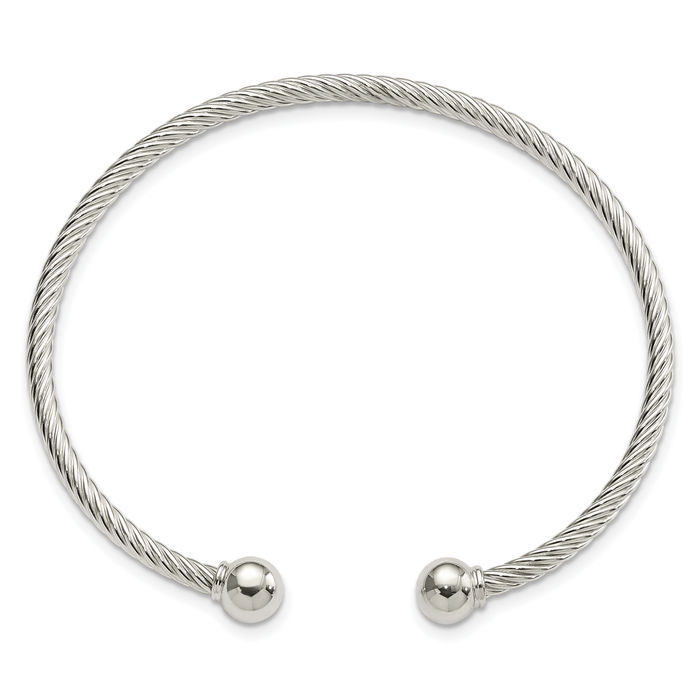アクセサリー Italy 925 balls cuff bangle Amazon.com: TPSFASHION New 2024 925 Sterling Silver Round