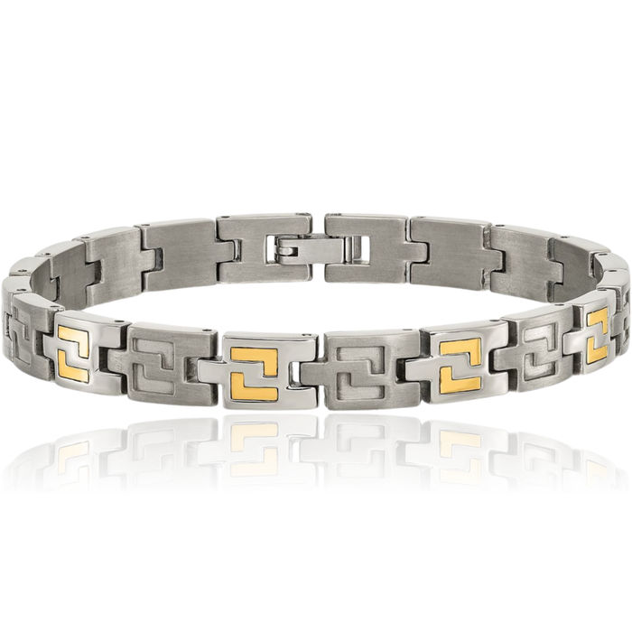 Titanium 14K Gold Chain Bracelet