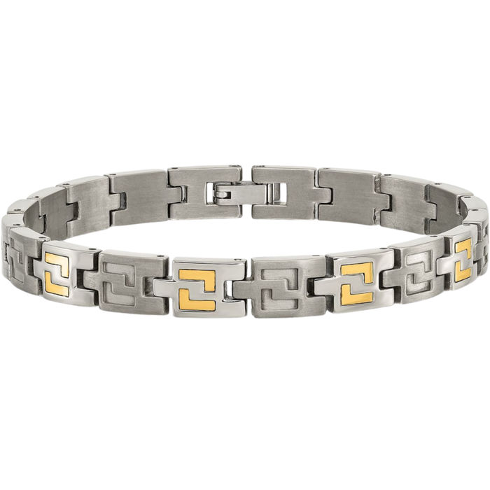 Titanium 14K Gold Chain Bracelet