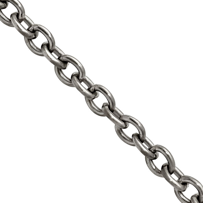 Titanium 2.9mm Cable Rolo Link Chain Belcher Necklace