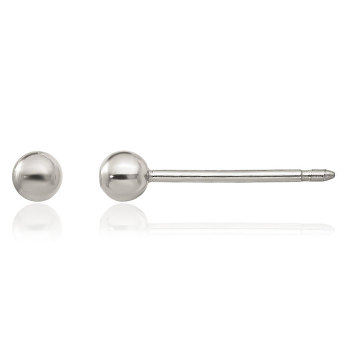 Titanium 3mm Ball Stud Earrings