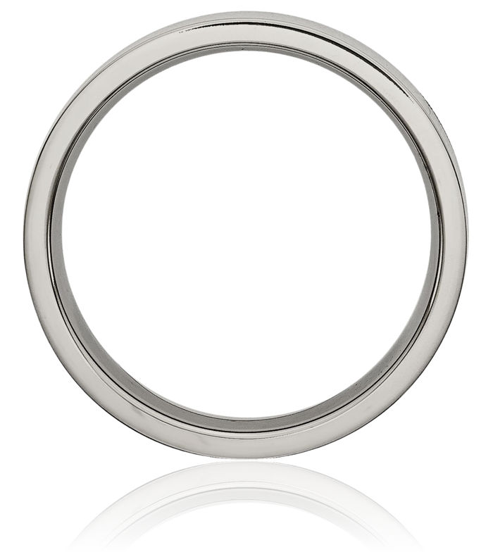 Titanium 5mm Plain Classic Wedding Band Ring