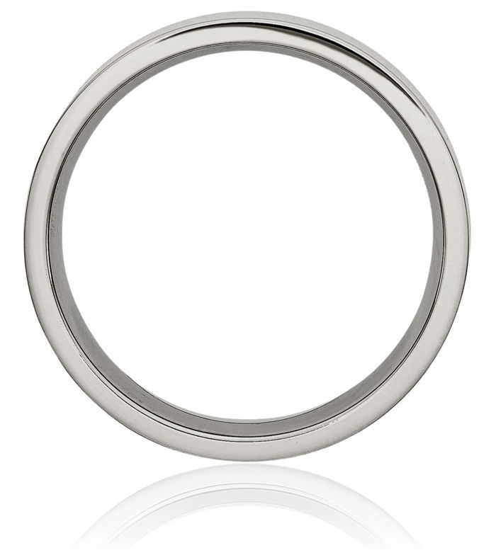 Titanium 6mm Plain Classic Wedding Band Ring