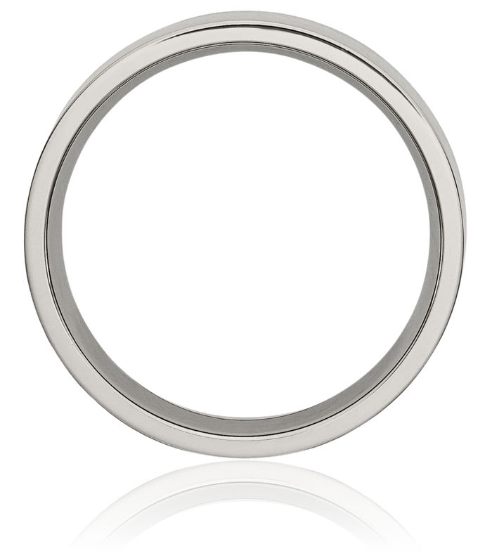 Titanium 6mm Plain Classic Wedding Band Ring