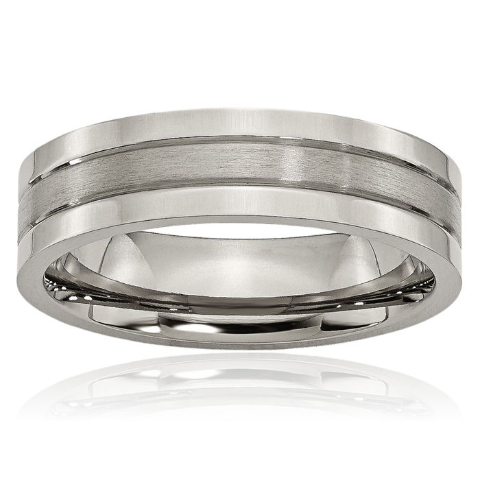 Titanium 6mm Wedding Band Ring