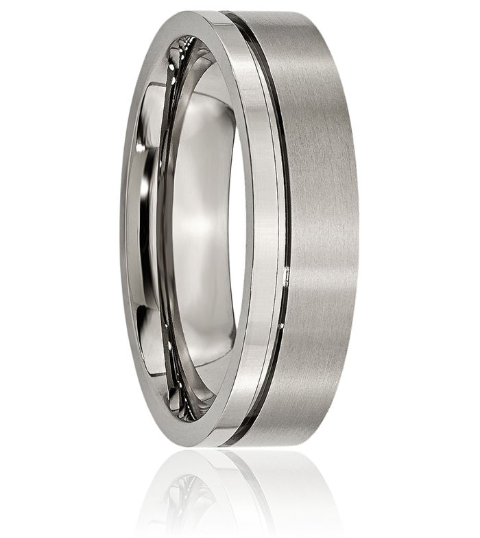 Titanium 6mm Wedding Band Ring