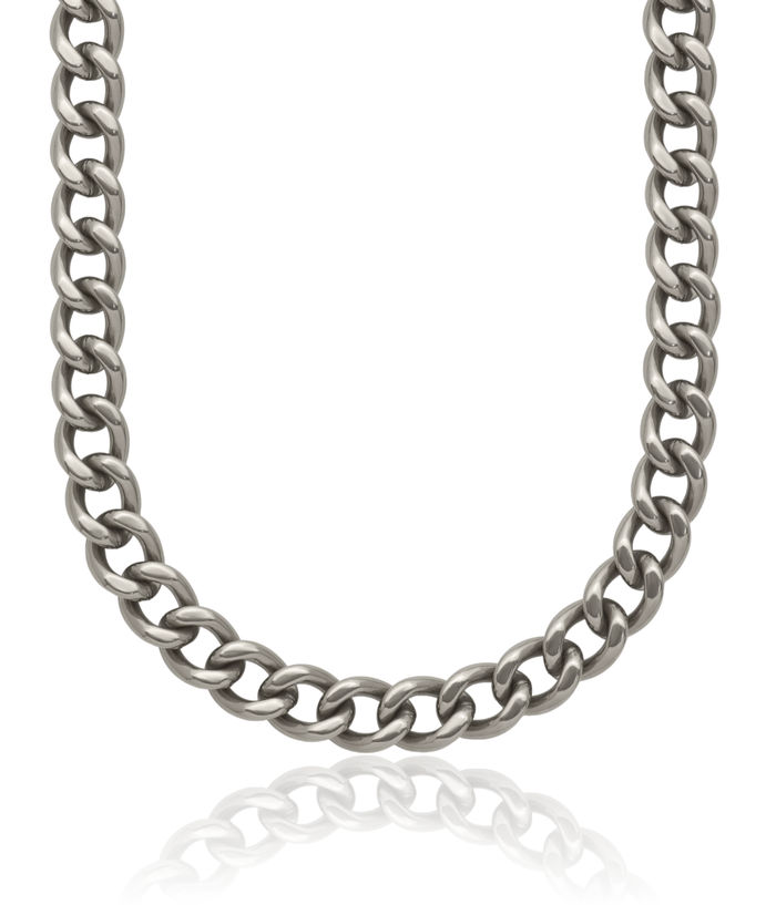 Titanium 7.5mm Curb Link Chain