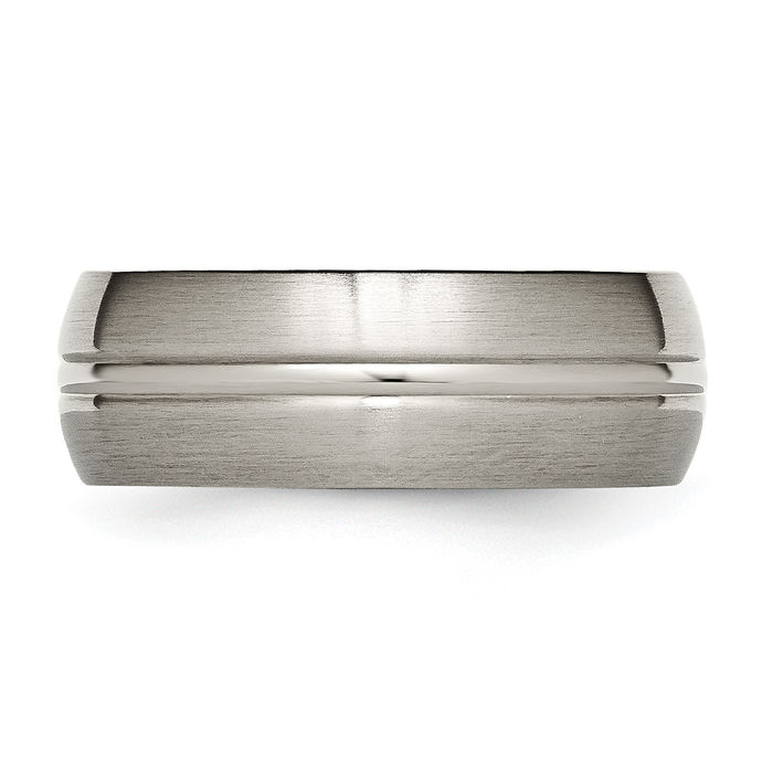 Titanium 8mm Wedding Band Ring