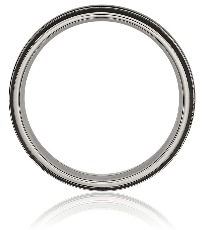Titanium Black 6mm Wedding Band Ring