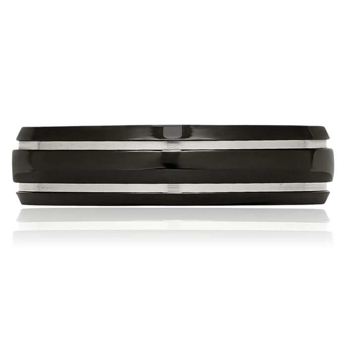 Titanium Black 6mm Wedding Band Ring