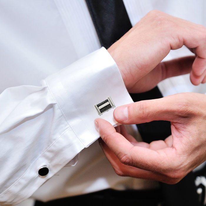 Titanium Black Wire Cuff Links