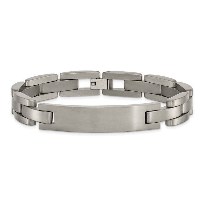 Titanium Name Bar Identification ID Bracelet