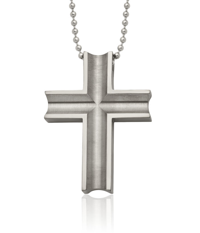 Titanium Holy Cross Necklace Chain