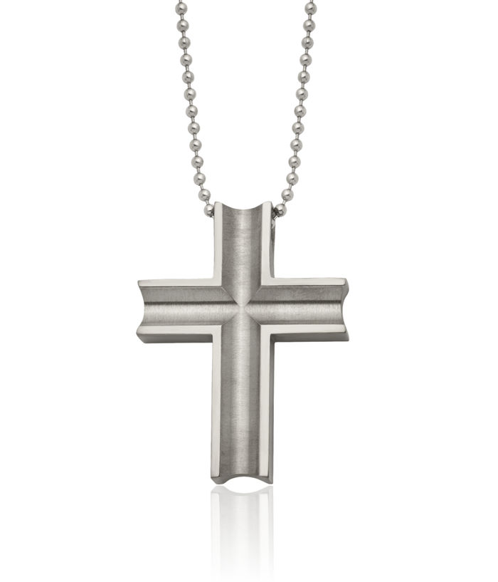 Titanium Holy Cross Necklace Chain