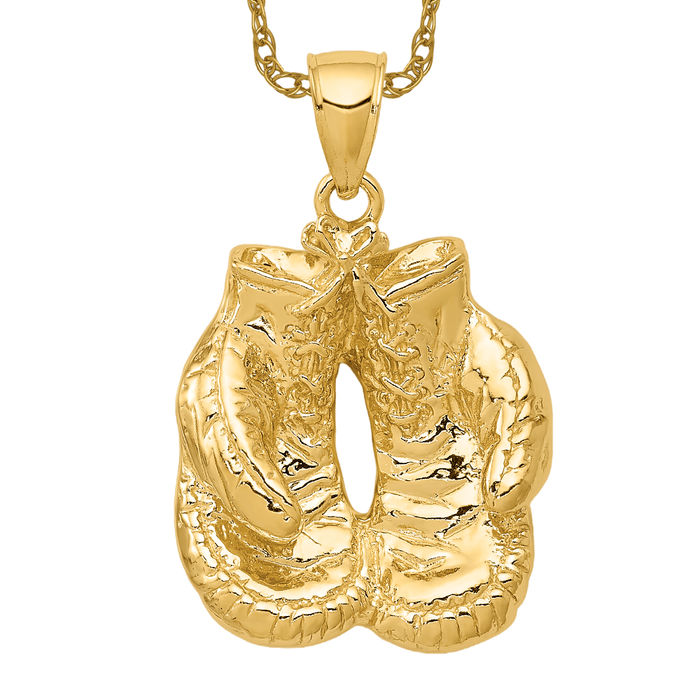 Outlet 14k Gold Plated Boxing Glove Pendant