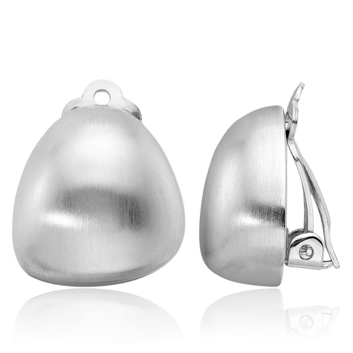 925 Sterling Silver Non Pierced Clip On Stud Earrings